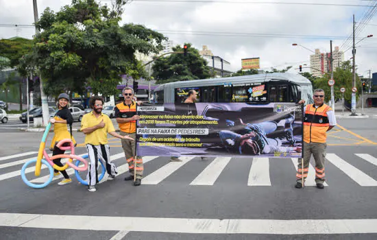 Pedestres e motociclistas são foco em Semana Nacional do Trânsito em Diadema