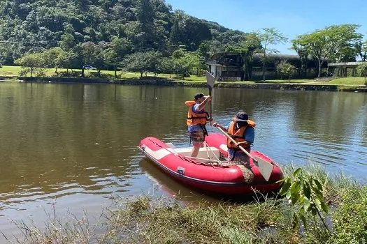 Semasa encontra equipamentos para pesca em área de proteção ambiental