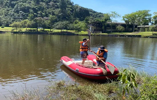 Semasa encontra equipamentos para pesca em área de proteção ambiental