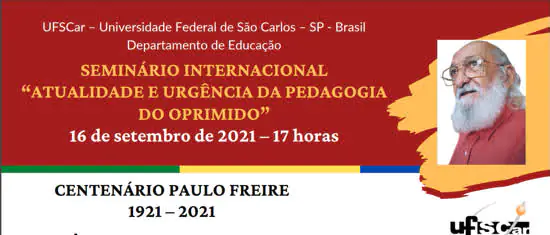 Seminário internacional da UFSCar celebra centenário de Paulo Freire