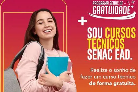 Senac EAD está com 5.747 vagas para cursos técnicos gratuitos