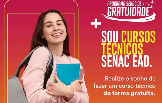 Senac EAD está com 5.747 vagas para cursos técnicos gratuitos