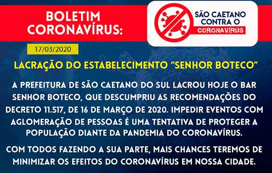 Senhor Boteco é lacrado pela prefeitura de São Caetano