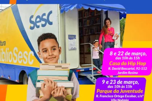 Mauá e Sesc trazem bibliotecas itinerantes para a cidade