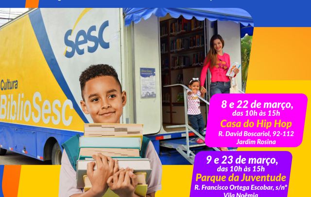 Mauá e Sesc trazem bibliotecas itinerantes para a cidade