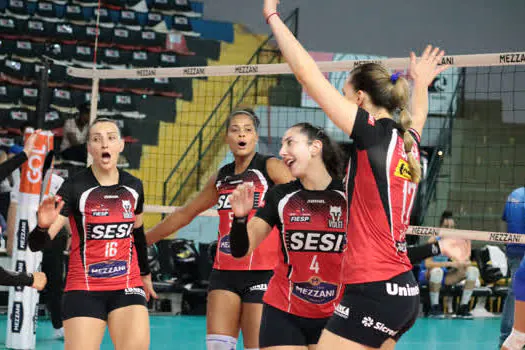 Superliga BB: Sesi Vôlei Bauru vence São Caetano na abertura da 11ª rodada do turno