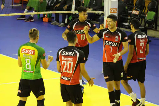 Superliga Banco do Brasil:SESI-SP passa pelo Montes Claros América Vôlei na segunda rodada