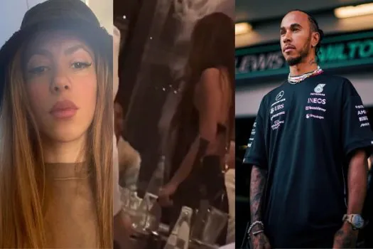 Lewis Hamilton e Shakira se encontram em restaurante e levantam suspeita de romance