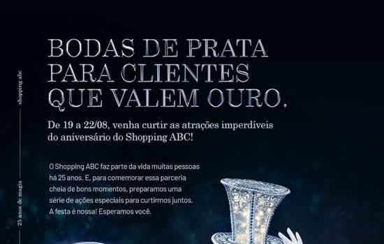 Shopping ABC completa 25 anos com muitas surpresas