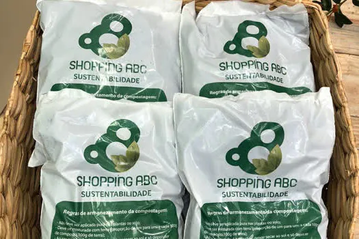 Shopping ABC transforma lixo da praça de alimentação em adubo