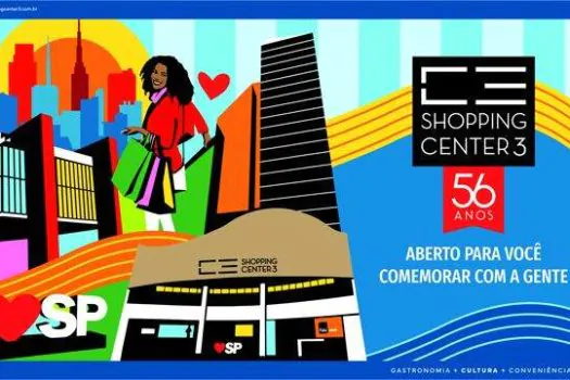 Shopping Center 3 comemora 56 anos com inauguração de painel instagramável