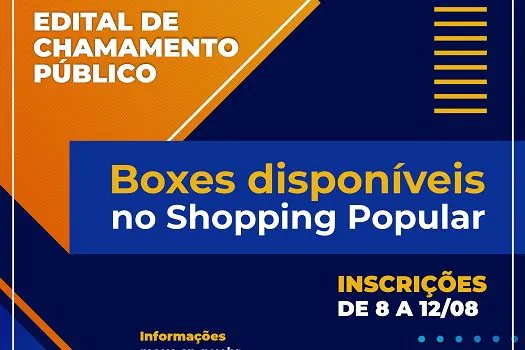 Prefeitura de Mauá abre novo chamamento público para o Shopping Popular