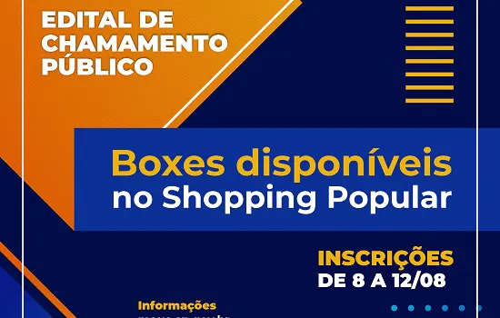 Prefeitura de Mauá abre novo chamamento público para o Shopping Popular