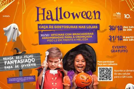 Halloween: São Bernardo Plaza Shopping promove Caça aos Doces