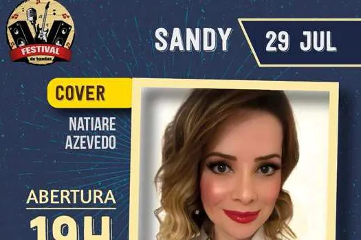 Complexo Tatuapé recebe show cover de Sandy