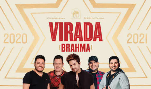 Brahma promove show da virada com Bruno e Marrone, Luan Santana e Barões da Pisadinha