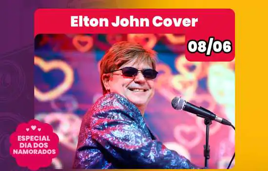 Cover de Elton John faz show gratuito em Diadema