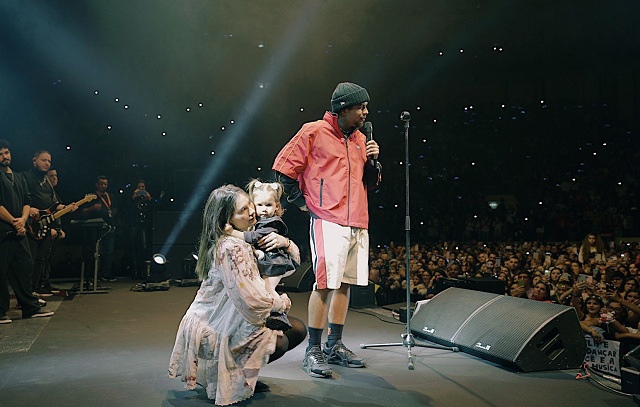 Com Maria Alice no palco pela primeira vez