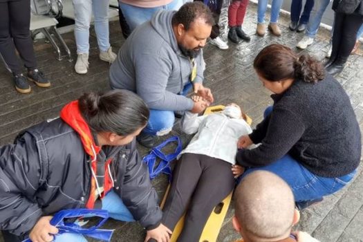 FUABC faz simulado contra incêndio no CAPS Infantojuvenil