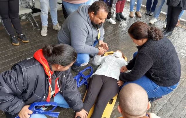 FUABC faz simulado contra incêndio no CAPS Infantojuvenil