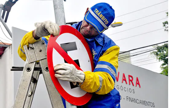 Santo André reforça segurança de pedestres na rua Tordesilhas