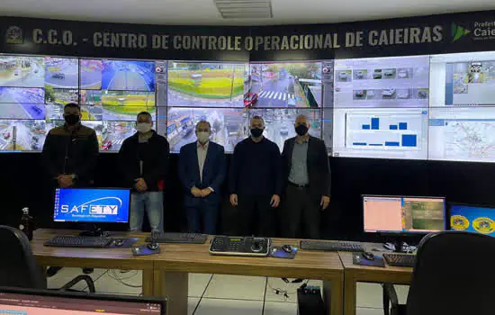 Secretário de Segurança de Ribeirão Pires conhece Sistema de Monitoramento Inteligente