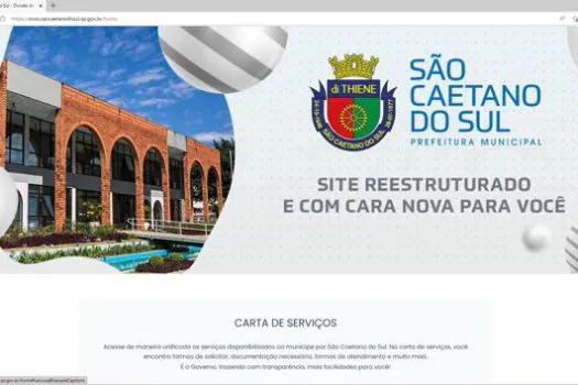 Prefeitura de São Caetano lança novo site com Carta de Serviços para o munícipe