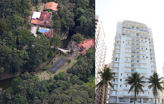 Sitio em Atibaia e Triplex no Guarujá  que segundo a Operação Lava Jato são propriedades de Lula