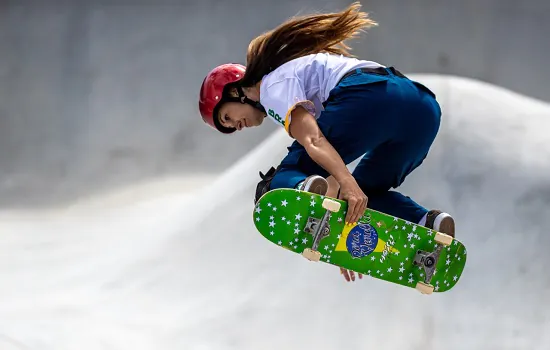 Brasileiras ficam fora do pódio no skate park