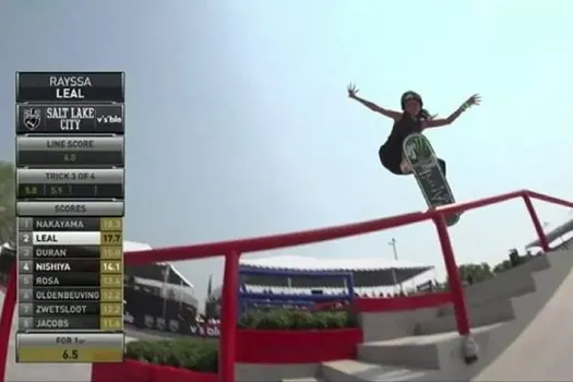 Rayssa e Pâmela vão à final da 1ª etapa do Mundial de skate street