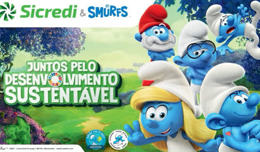 Parceria entre Sicredi e Smurfs alcança 2 milhões de visualizações