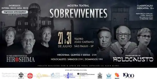 Teatro João Caetano recebe as últimas apresentações da mostra Teatral Sobreviventes