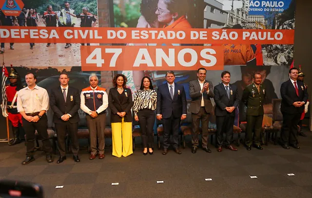 Governo de SP celebra 47 anos da Defesa Civil com solenidade no Palácio dos Bandeirantes_x000D_