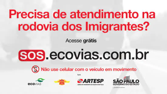 ARTESP e Ecovias testam novo canal “SOS Ecovias” na Rodovia Imigrantes