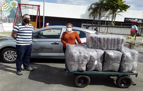 SPMAR doa cobertores em Santo André e Ribeirão Pires