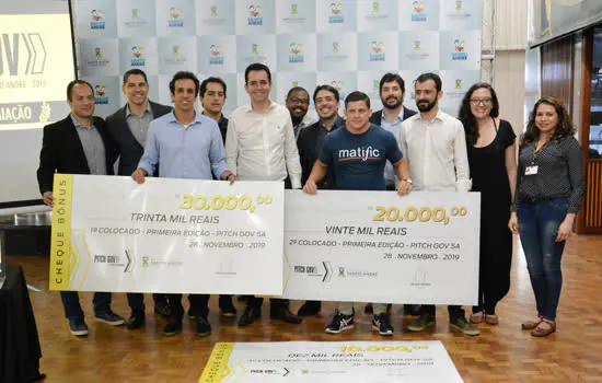 Santo André premia três melhores startups do programa Pitch Gov