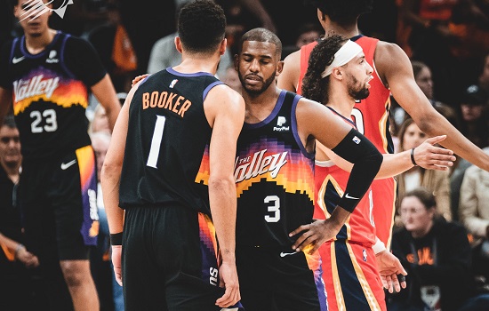 Suns impedem reação dos Pelicans com “final mágico” de Chris Paul e abrem 1 a 0