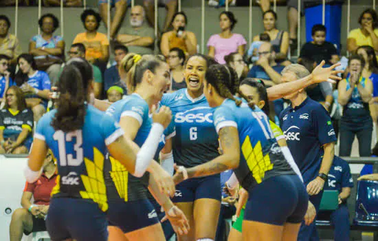 Superliga Feminina 19/20: Sesc RJ enfrenta Sesi Vôlei Bauru nesta terça-feira