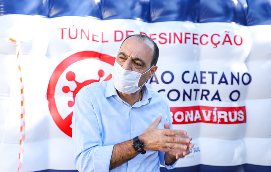 São Caetano instala Túneis de Desinfecção para combater o coronavírus