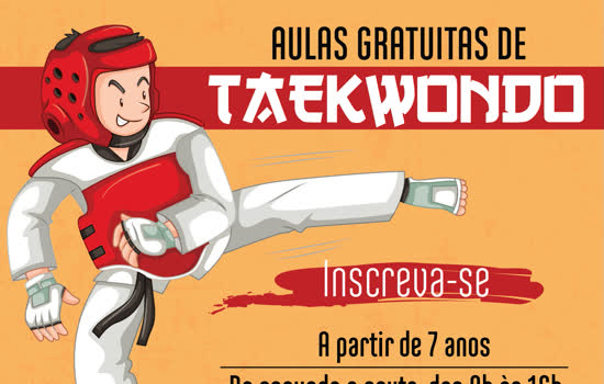 Ainda há vagas para aulas gratuitas de taekwondo em Ribeirão Pires