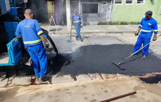 Programa Tapou de Ribeirão Pires continua executando reparos