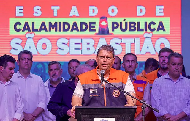 Tarcísio declara luto oficial de 3 dias em SP em homenagem às vítimas das chuvas