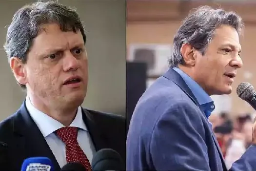 Datafolha em SP no 2º turno: Tarcísio tem 50% das intenções de voto; Haddad, 40%