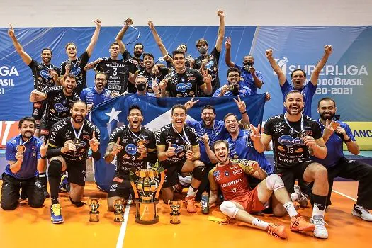 SUPERLIGA BANCO DO BRASIL 20/21: EMS Taubaté Funvic vence Minas Tênis Clube e é bicampeão