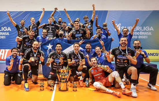 SUPERLIGA BANCO DO BRASIL 20/21: EMS Taubaté Funvic vence Minas Tênis Clube e é bicampeão