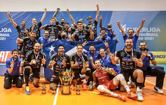 SUPERLIGA BANCO DO BRASIL 20/21: EMS Taubaté Funvic vence Minas Tênis Clube e é bicampeão