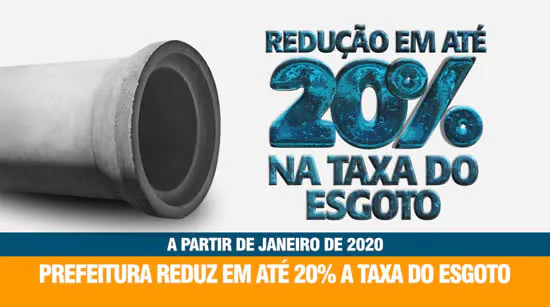 Prefeitura de Mauá reduz em 20% a tarifa de esgoto