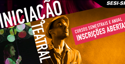 Inscrições abertas para os cursos gratuitos de teatro no SESI Mauá