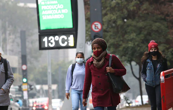 Domingo ainda registra temperaturas baixas