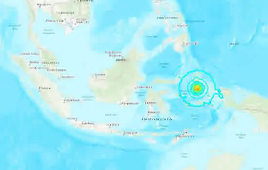 Terremoto atinge a província de Maluku Norte